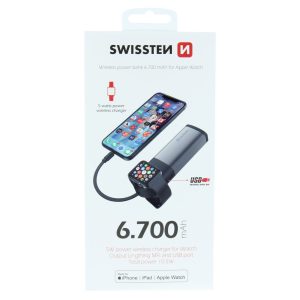 2in1 APPLE WATCH MFI POWER BANK 6700 mAh