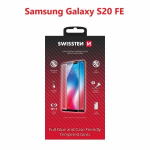 SKLO FULL GLUE, COLOR FRAME, CASE FRIENDLY PRO SAMSUNG G780 GALAXY S20 FE ČIERNE