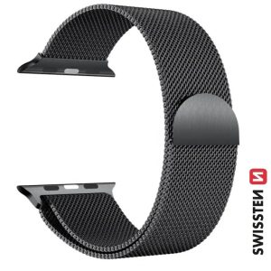 ŘEMÍNEK PRO APPLE WATCH MILÁNSKÝ TAH 38 / 40 / 41 mm ČERNÝ