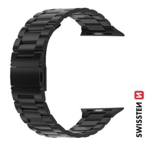 ŘEMÍNEK PRO APPLE WATCH KOVOVÝ 38 / 40 / 41 mm ČERNÝ
