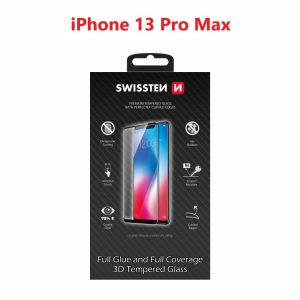 SKLO ULTRA DURABLE 3D FULL GLUE GLASS PRO APPLE IPHONE 13 PRO MAX ČERNÉ