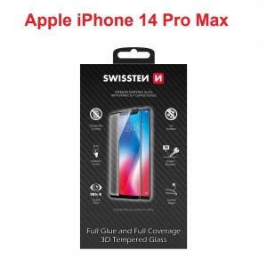 SKLO ULTRA DURABLE 3D FULL GLUE GLASS PRO APPLE IPHONE 14 PRO MAX ČERNÉ