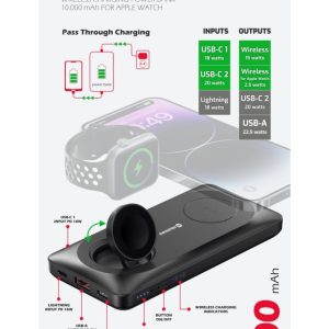 POWER BANK 10000 mAh 2v1 PRO APPLE WATCH A MAGSAFE