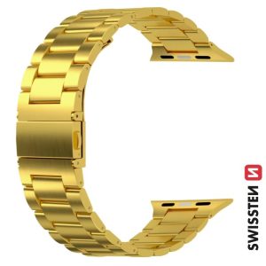 ŘEMÍNEK PRO APPLE WATCH KOVOVÝ 42 / 44 / 45 / 49 mm ZLATÝ