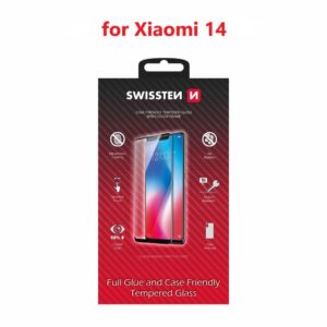 SKLO FULL GLUE, COLOR FRAME, CASE FRIENDLY PRO XIAOMI 14 ČERNÉ