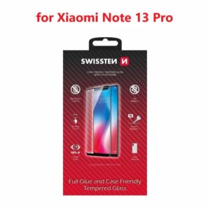 SKLO FULL GLUE, COLOR FRAME, CASE FRIENDLY PRO XIAOMI NOTE 13 PRO ČIERNE
