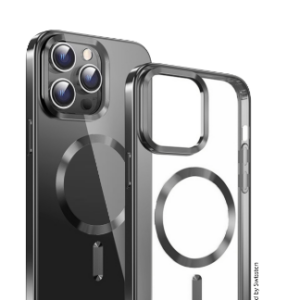 POUZDRO CLEAR JELLY MagStick METALLIC PRO APPLE IPHONE 16 PRO MAX ČERNÉ