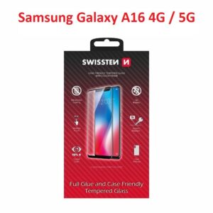 SKLO FULL GLUE, COLOR FRAME, CASE FRIENDLY PRO SAMSUNG A166B / A165F GALAXY A16 5G / 4G ČIERNE