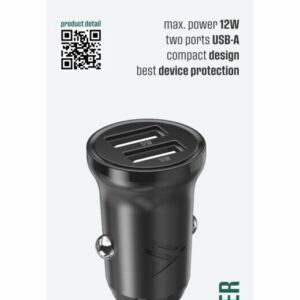 iPEAX AUTONABÍJEČKA CL-01, 2,4A, 2x USB-A ČERNÁ