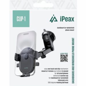 iPEAX DRŽÁK DO AUTA NA PALUBNÍ DESKU CLIP-1 ČERNÝ