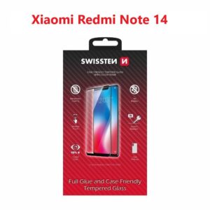 SKLO FULL GLUE, COLOR FRAME, CASE FRIENDLY PRO XIAOMI REDMI NOTE 14 5G ČIERNE