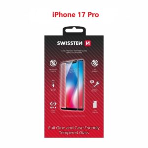SKLO FULL GLUE, COLOR FRAME, CASE FRIENDLY PRO APPLE IPHONE 17 PRO / IPHONE 18 PRO ČIERNE
