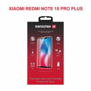 SKLO FULL GLUE, COLOR FRAME, CASE FRIENDLY PRO XIAOMI REDMI NOTE 15 PRO PLUS 5G ČIERNE