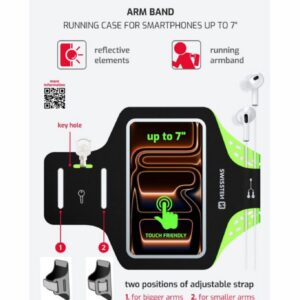 POUZDRO ARMBAND CASE vel. 7.0" ČERNÉ