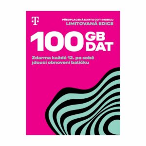 PŘEDPLACENÁ T-MOBILE TWIST SIM KARTA - 100 GB DAT