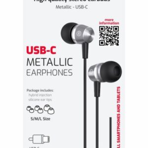 USB-C SLUCHÁTKA METALLIC ČERNÁ